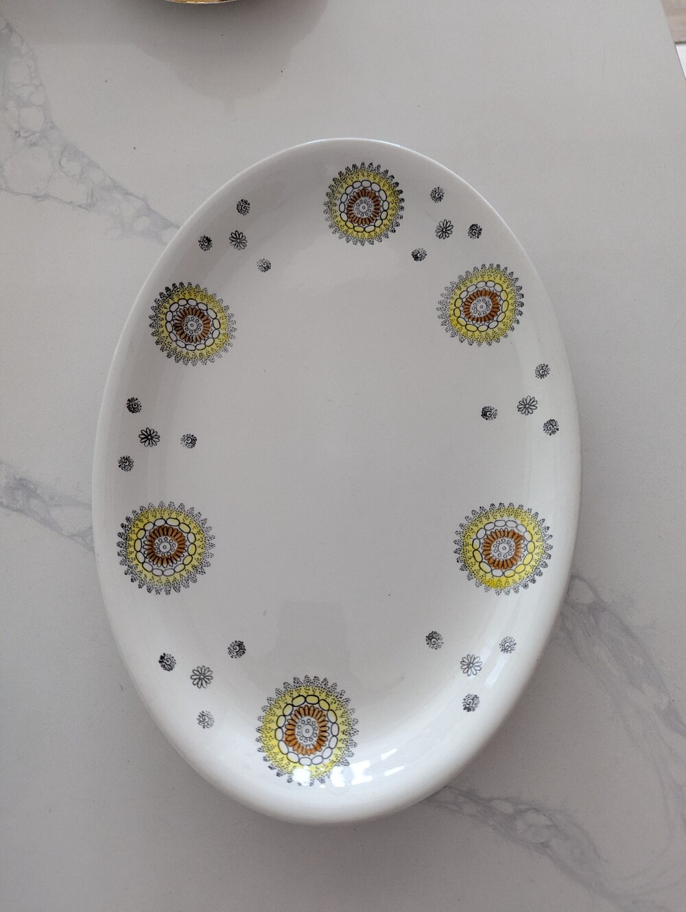 Vintage Kathie Winkle "Solar" Platter – 1960s Mid-Century Modern
